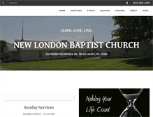 Tablet Screenshot of newlondonbaptist.org